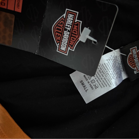 Harley-Davidson Black and Orange Apparel from Ketchikan Alaska - Picture 3 of 4